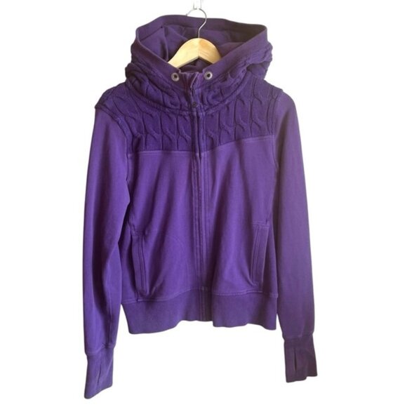 Lululemon Fireside Scuba Size 12 Purple Cozy - Picture 2 of 9